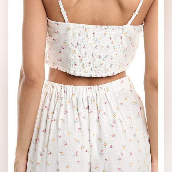 NWT Wildfox Odessa Top Snow White Stem Floral - Picture 2 of 10